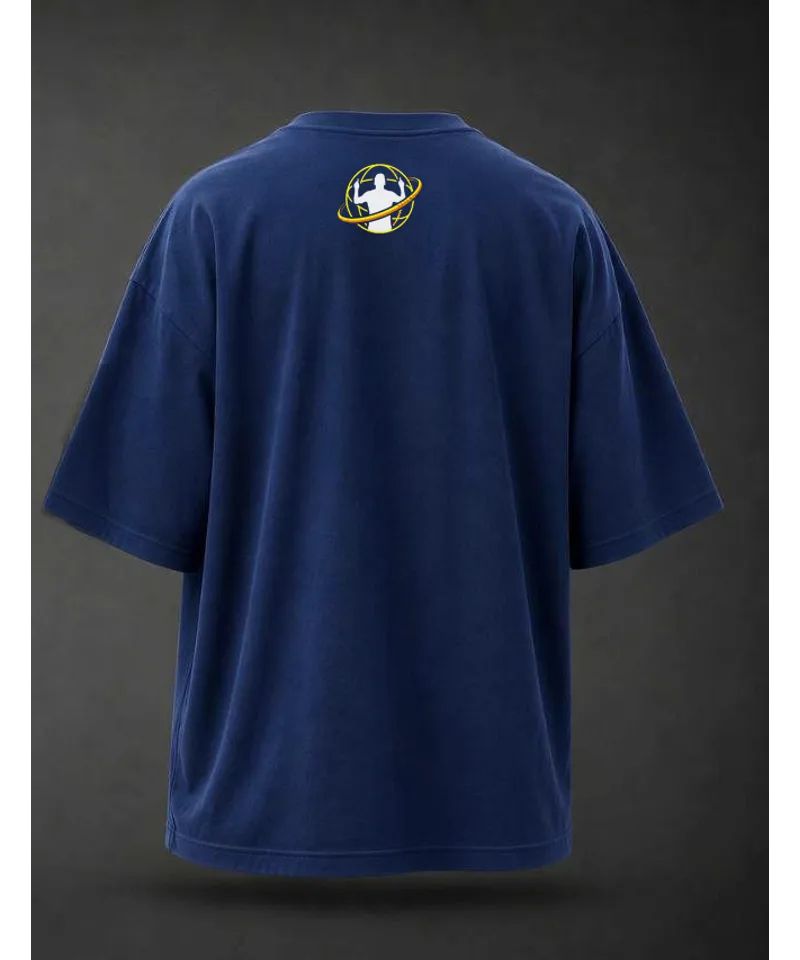 Remera Messi GOAT Edition hombre celeste Argentina — vista trasera